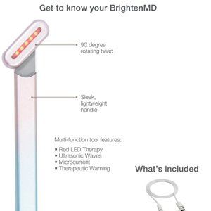 Trophy Skin BrightenMD 4-in-1 Microcurrent Facial Device - Advanced Skin Care